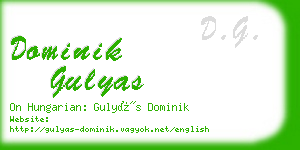 dominik gulyas business card